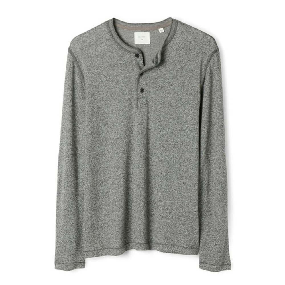 Billy Reid Mouline Henley Gray XL